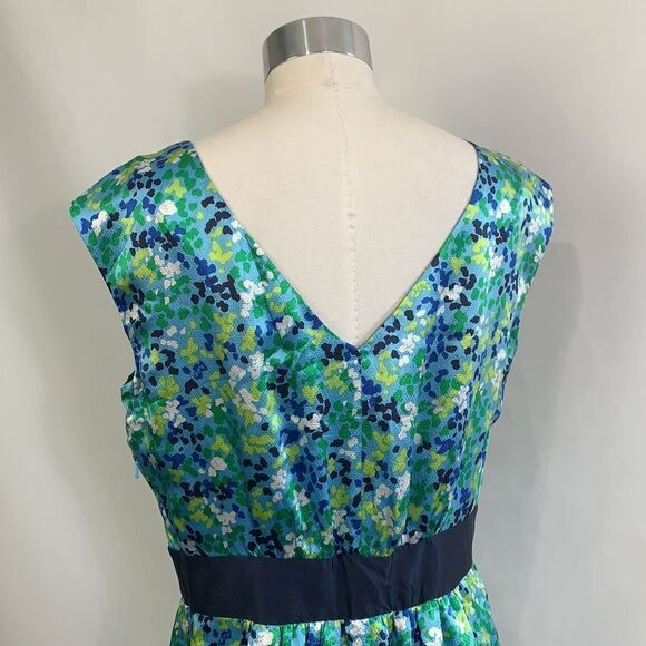 Lilly Pulitzer blue print silk with pockets dress - Picture 8 of 10